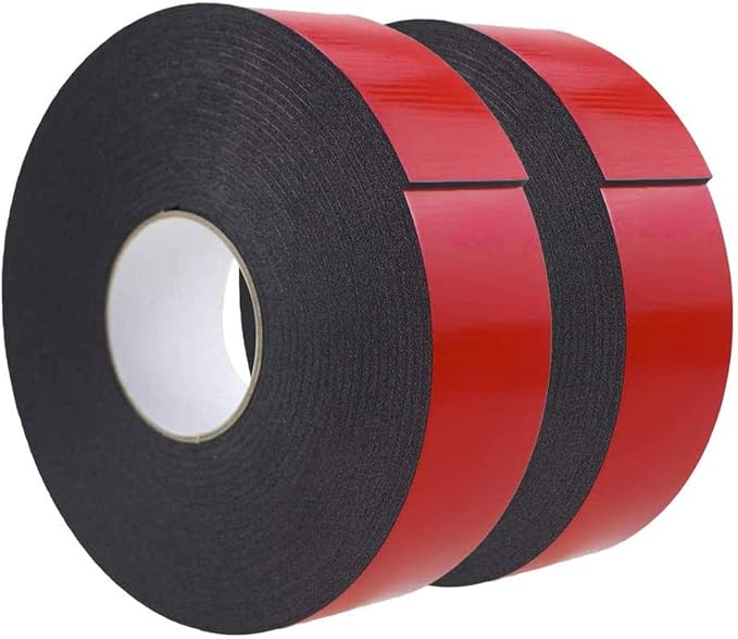 Double Sided Foam Tape 2.36In x 33FT 2 Pack, Mounting Tape Heavy Duty, Strong