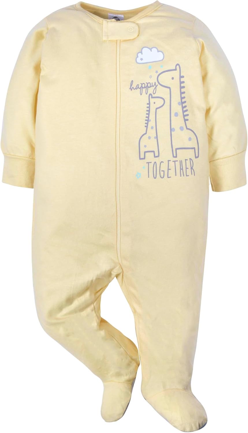 Gerber Baby Girls 4 Pack Sleep 'N Play Footie