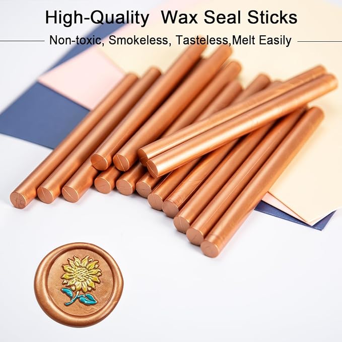 Wax Seal Stick, 15 Pieces Glue Gun Wax Seal Sticks