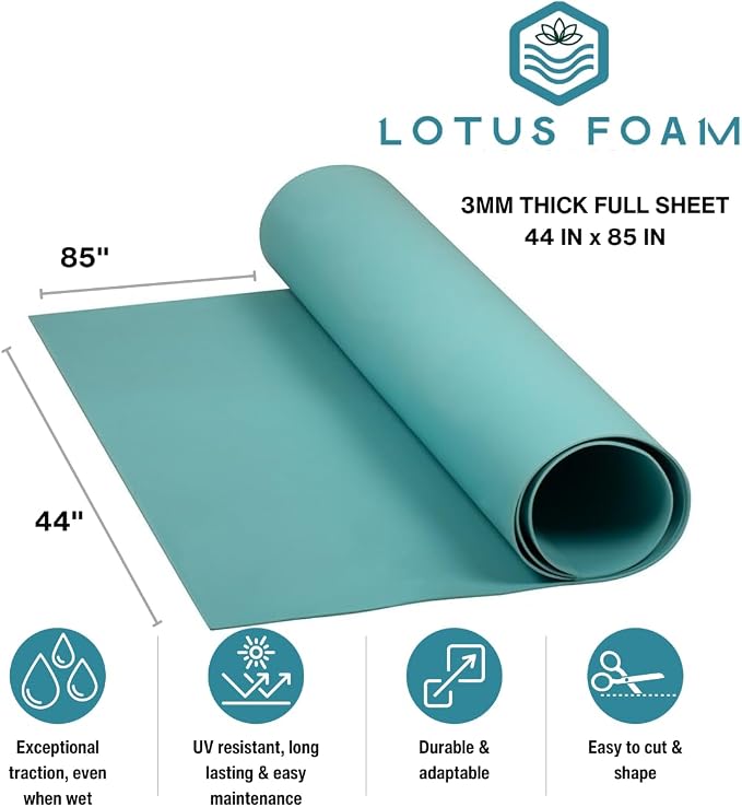LotusFoam EVA Foam Sheet 3mm – 44"x 85" Craft Foam
