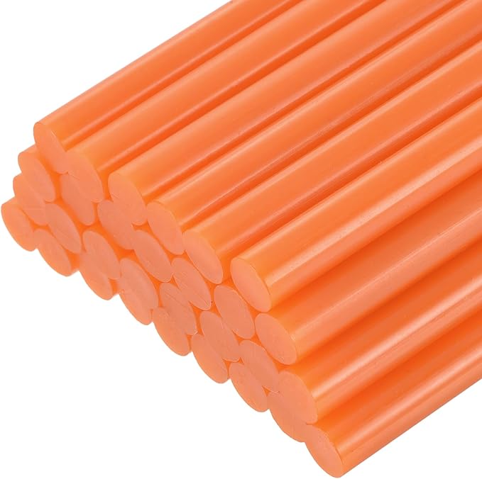 uxcell 30pcs Full Size Hot Glue Gun Sticks 8-inch x 0.43-inch High Sticky Large