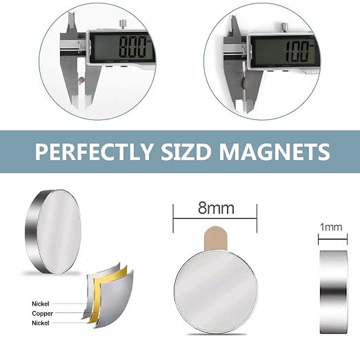 UTOMAG 100 Pcs Mini Round Neodymium Magnets
