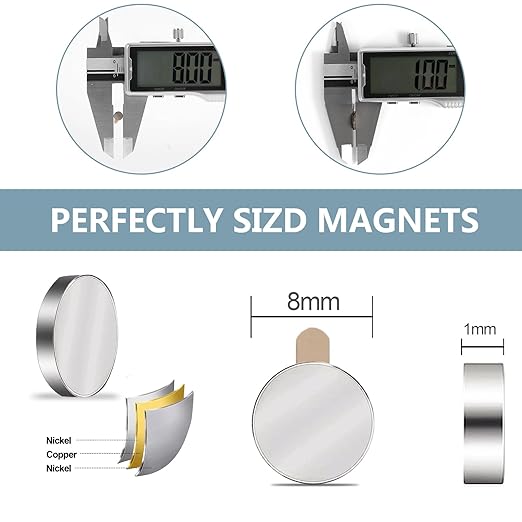 UTOMAG 60 Pcs Mini Round Neodymium Magnets