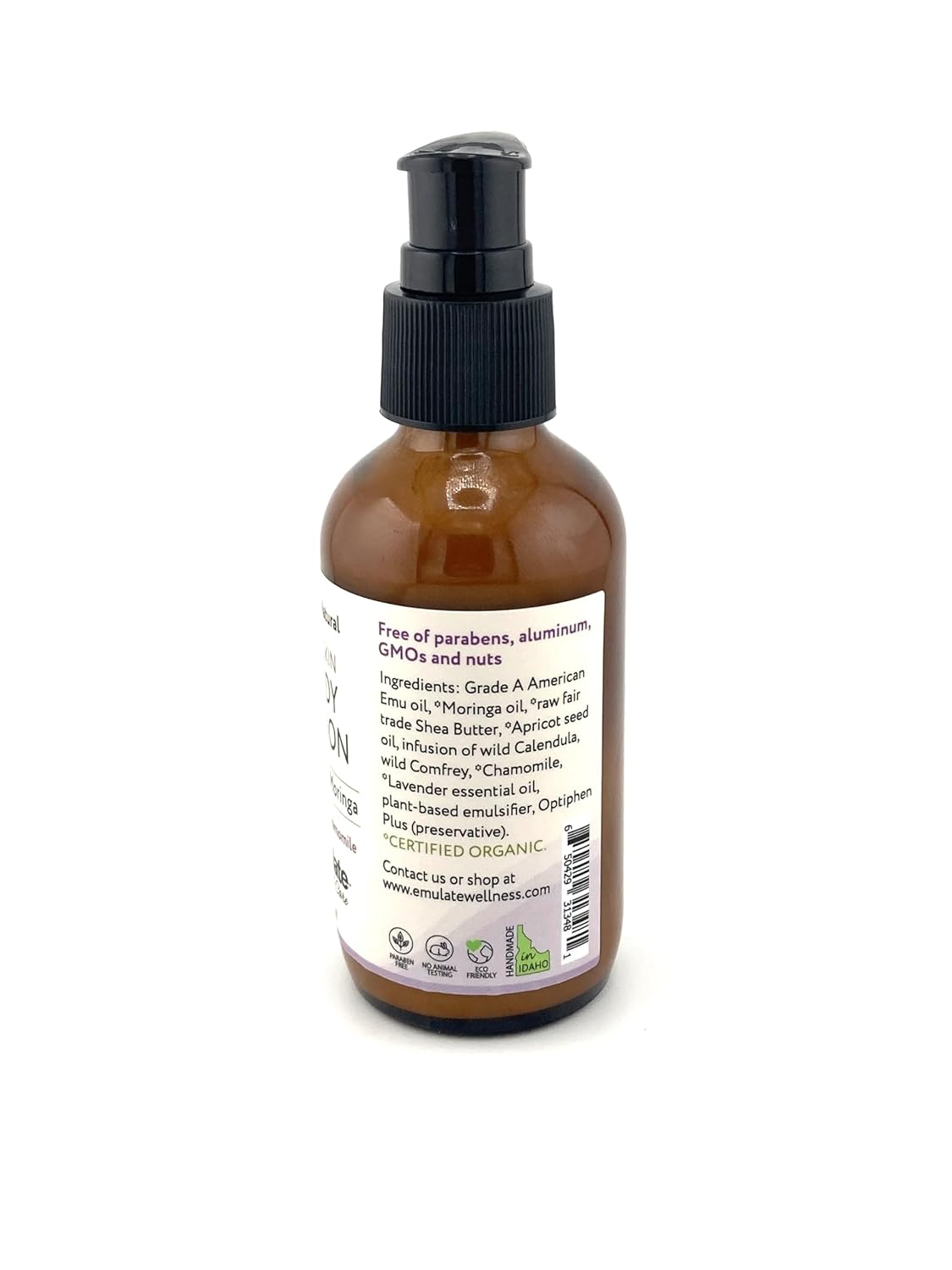 BODY LOTION for Dry & Sensitive Skin. Available in Unscented OR Lavender Chamomile 4 oz (Lavender Chamomile)