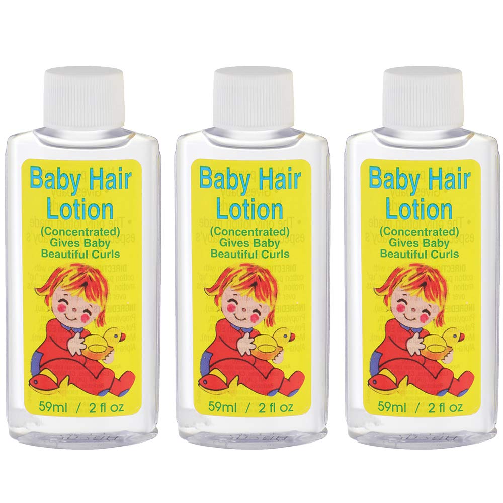 Clubman Gentle Baby Hair Lotion (Concentrated) for Baby's Fine Hair, 2 oz x 3 packs