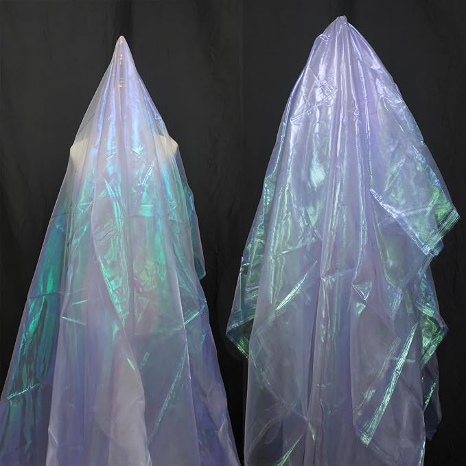 Light Purple Iridescent Organza Fabric