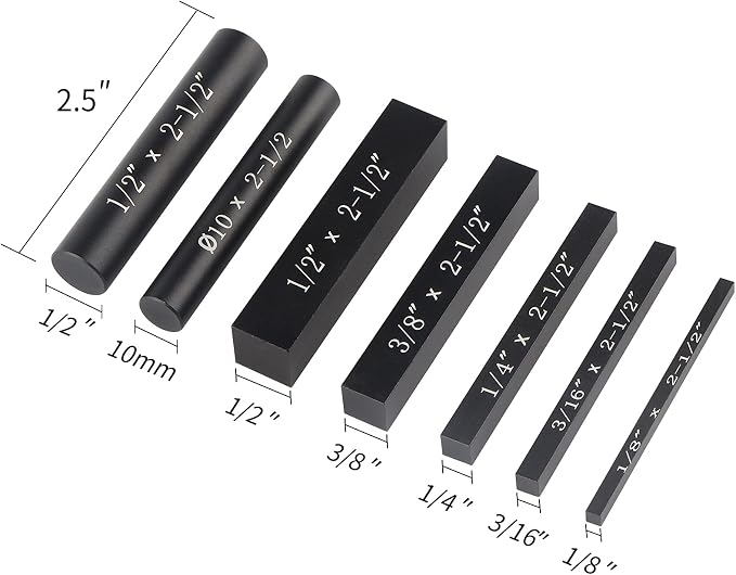 EANOSIC Setup Blocks Height Gauge Set, Bars Include Laser Engraved Size Markings