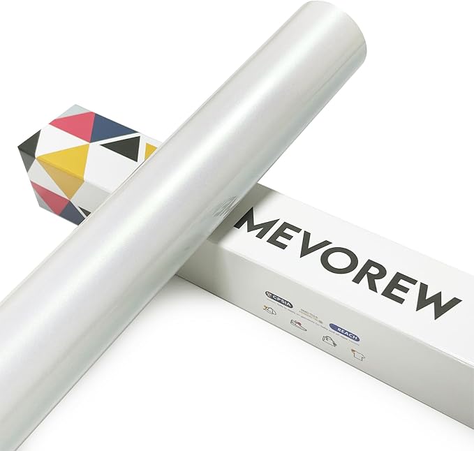 Chameleon HTV Vinyl, Gradient Iron On Vinyl White to Light Green 12" x6ft |