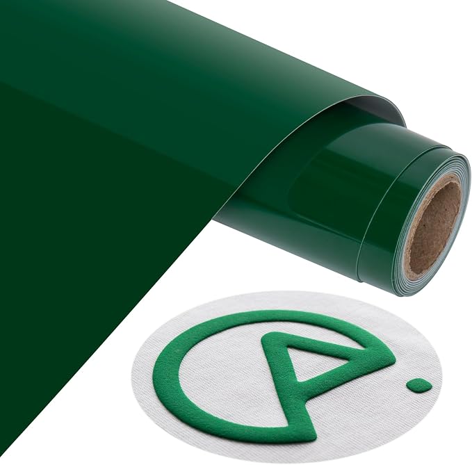 Aoder Green Heavy Duty Puff Vinyl Heat Transfer