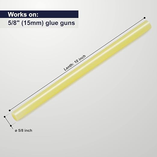 ASA Industrial Hot Glue Sticks 5/8" x 10" – High Temp Adhesive