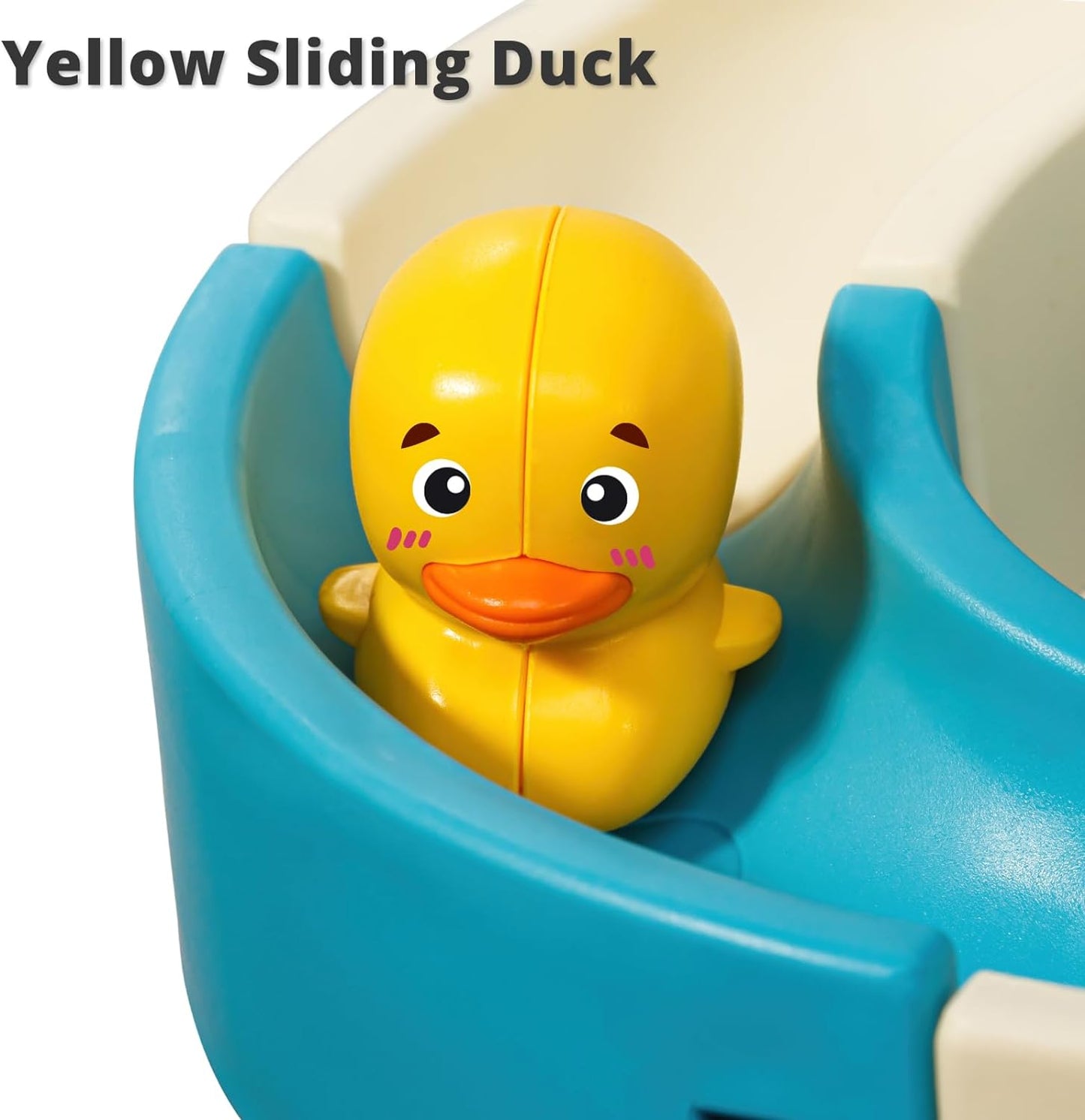 Duck Slide Bath Toys for Kids Ages 4-8, Wall Track Building Set 3+ Year Old, Fun DIY Kit Bathtub Time Birthday Gift for Toddler Boys & Girls (34 PCS)