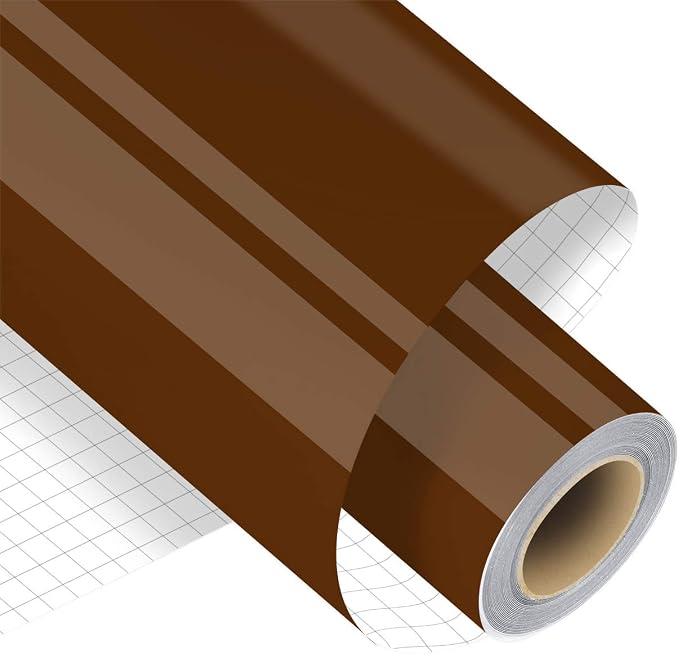Dark Brown Permanent Adhesive Vinyl Roll