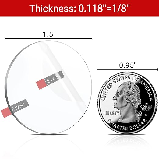 Enoin 30 Pack 1.5 inch Acrylic Circle Blanks