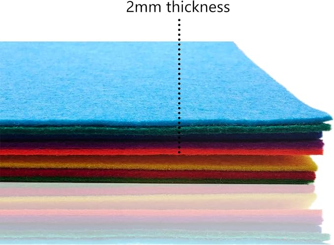 Jtnohx Stiff Felt, 2mm Thick Felt Sheets