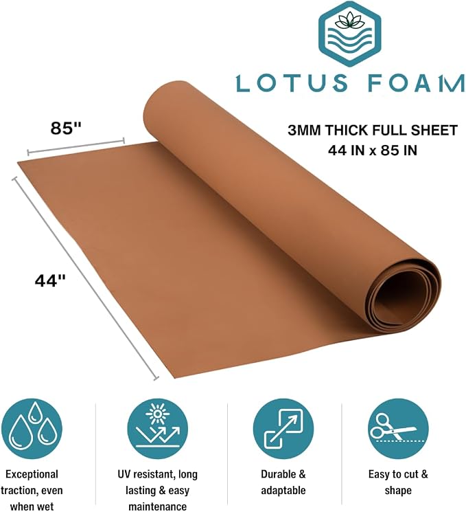 LotusFoam EVA Foam Sheet 3mm – 44"x 85" Craft Foam