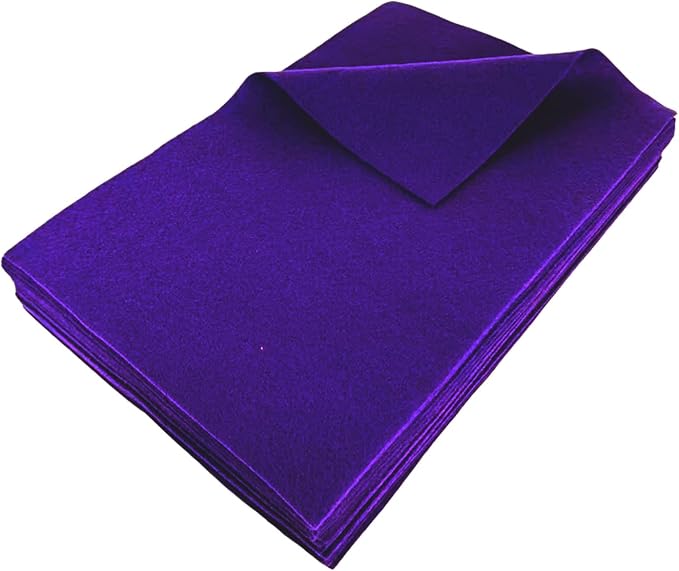 Jtnohx Color Felt, Soft Felt Sheets, 1.4mm Thick 8"x12" Handicraft Felt Fabrics