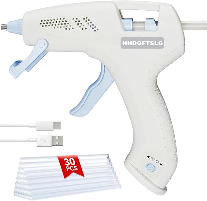 Cordless Hot Glue Gun, Fast Preheating