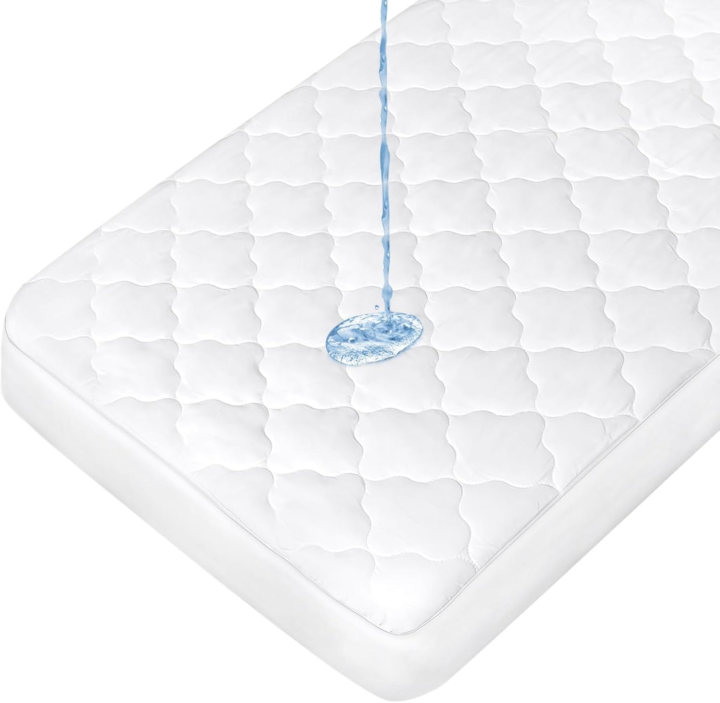 Pack and Play Mattress Pad, Compatible with Baby Trend Nursery Suite EZ-Fold Playard, Pack and Play Mattress Sheets Cover Protector Waterproof Soft Quilted