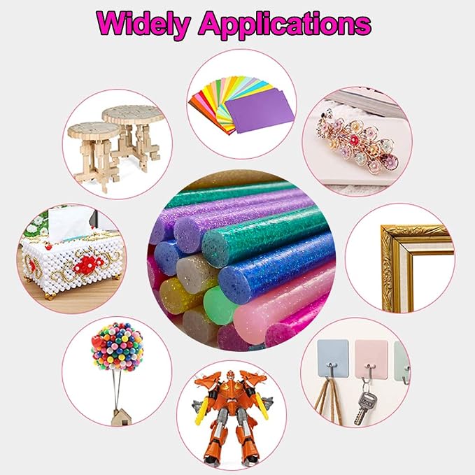 Ewparts Glitter Glue Sticks 14 Colors 84 Pack