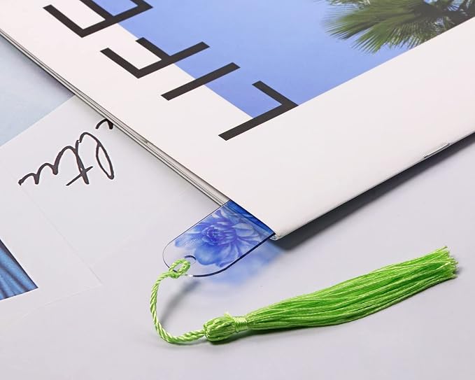 Blank Clear Acrylic Bookmarks Penta Angel 20Pcs Plastic Craft Transparent