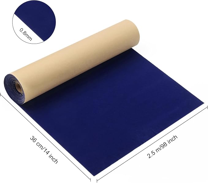 Self Adhesive Plush Velvet Fabric Sheets Velvet Flock Paper Roll Soft Flocking