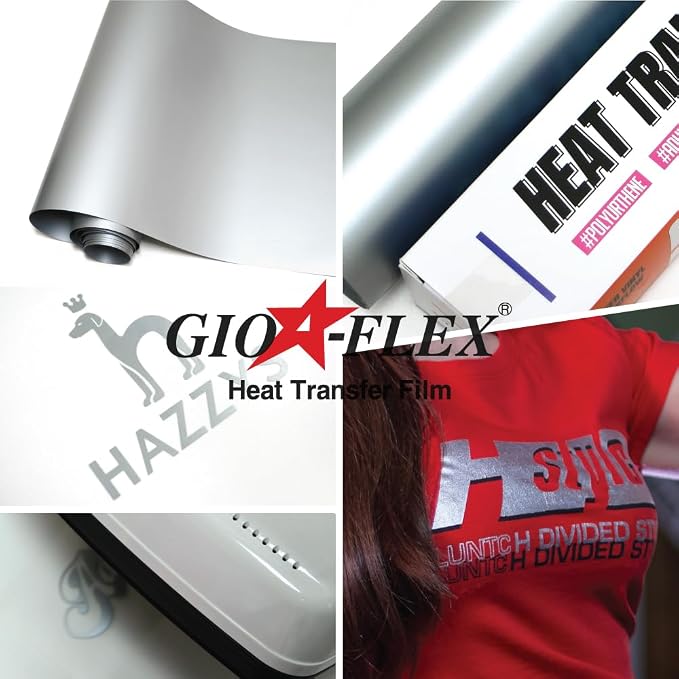 PU Heat Transfer Vinyl 12"×10ft Roll Silver – HTV