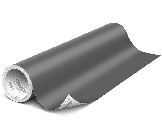 ORACAL 651 Matte Dark Grey Vinyl Durable Roll Easy to Weed Permanent Adhesive