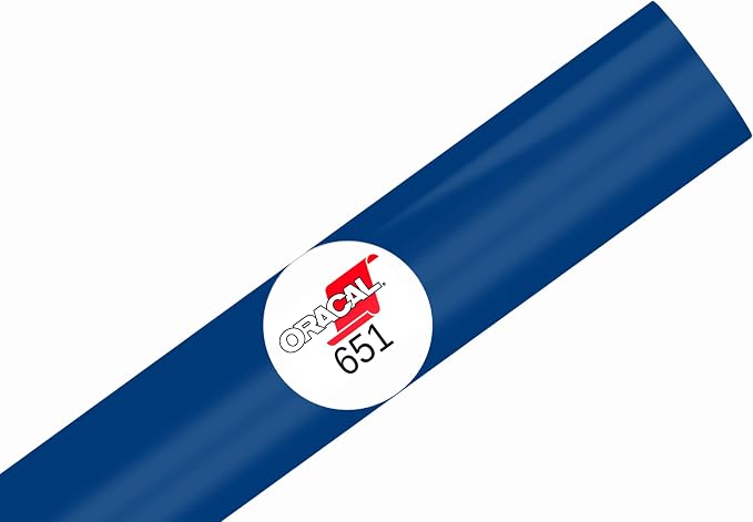 ORACAL 651 Glossy Permanent Vinyl 12 Inch x 15 Feet Blue