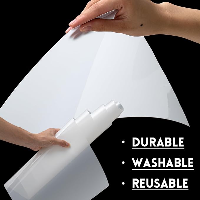 Frienda 12 Inches x 80 ft 6 Mil Rolls Blank Stencil Sheets Acetate Sheets Clear