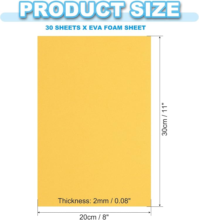 PATIKIL 30 Pack EVA Foam Sheets