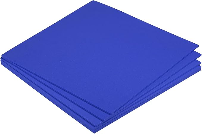 MECCANIXITY EVA Foam Sheets Blue 9.8 Inch x 9.8 Inch 3mm Thick Crafts Foam