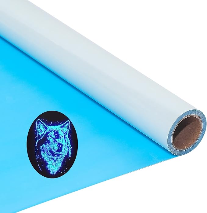 Htv Vinyl Glow in Dark Heat Transfer Vinyl Roll Reflection HTV Vinyl Rolls 12"