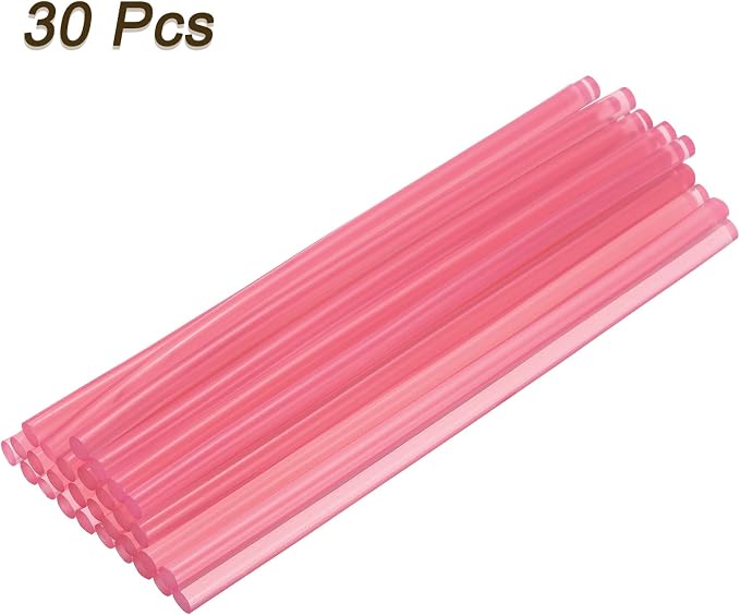 uxcell 30pcs 7mm x 200mm Mini Hot Glue Sticks