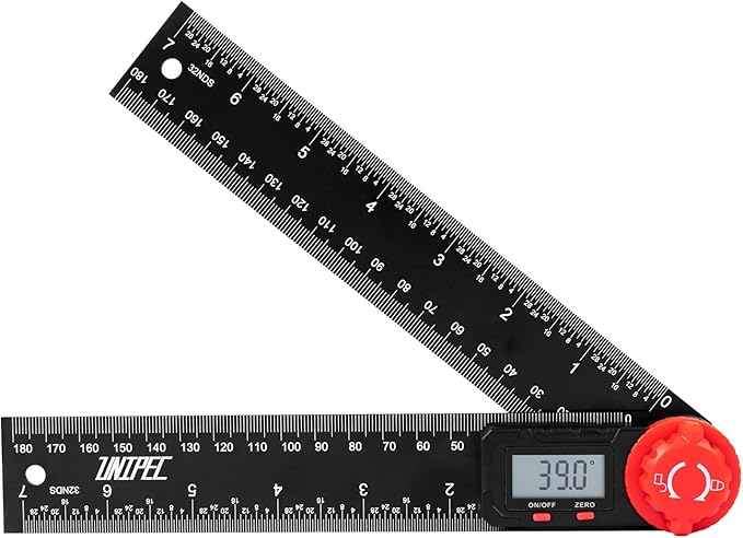 Digital Angle Finder Protractor, Angle Finder Ruler, 7inch 200mm, Angle