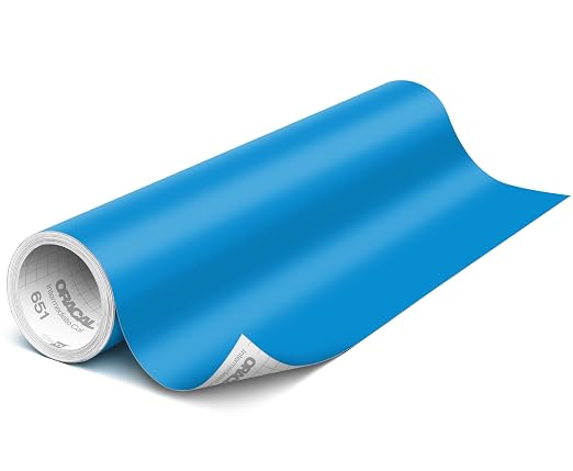 ORACAL 651 Matte Sky Blue Vinyl Durable Roll Easy to Weed Permanent Adhesive