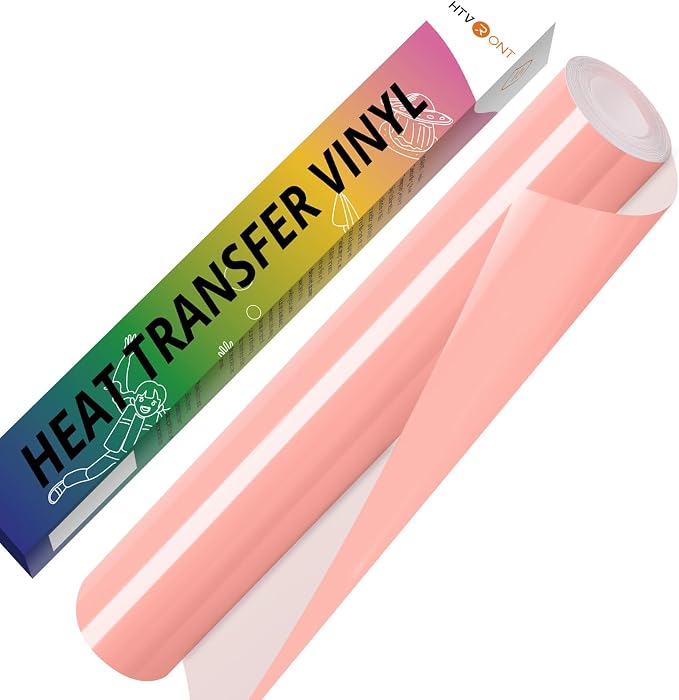 HTVRONT Peach HTV Vinyl Roll