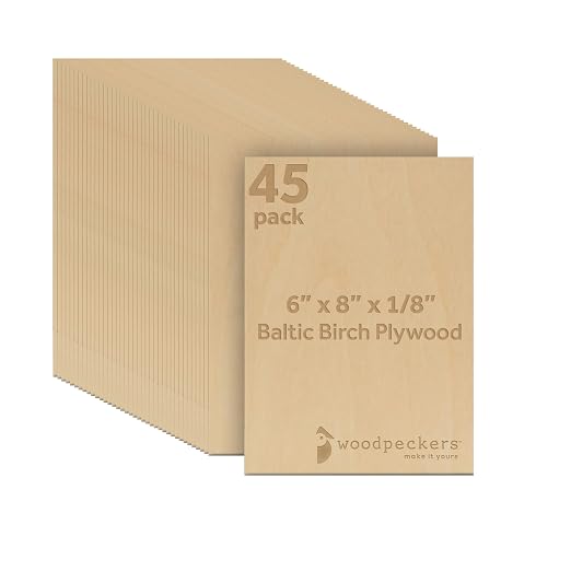 Baltic Birch Plywood, 3 mm 1/8 Craft Wood, B/BB Grade Baltic Birch Sheets