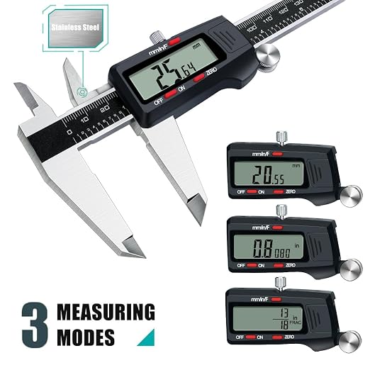 Kynup Digital Caliper, 8 Inch Micrometer Caliper Tool, Vernier Caliper Gages