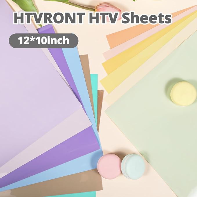 HTVRONT Pastel Heat Transfer Vinyl Boho Color