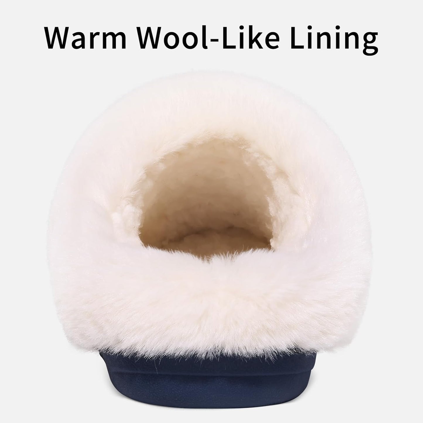 Evshine Warm Knit House Slippers for Women Comfy Wool-Like Lined Chenille Slippers with Memory Foam and Indoor Outdoor Soles