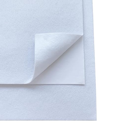 Jtnohx Self Adhesive Felt Sheets, 12 Pieces Felt Fabric