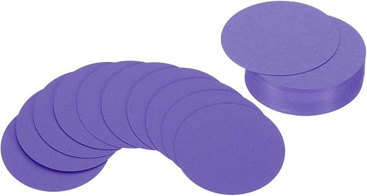 PATIKIL 2inch Circle Card Stock, Dark Purple