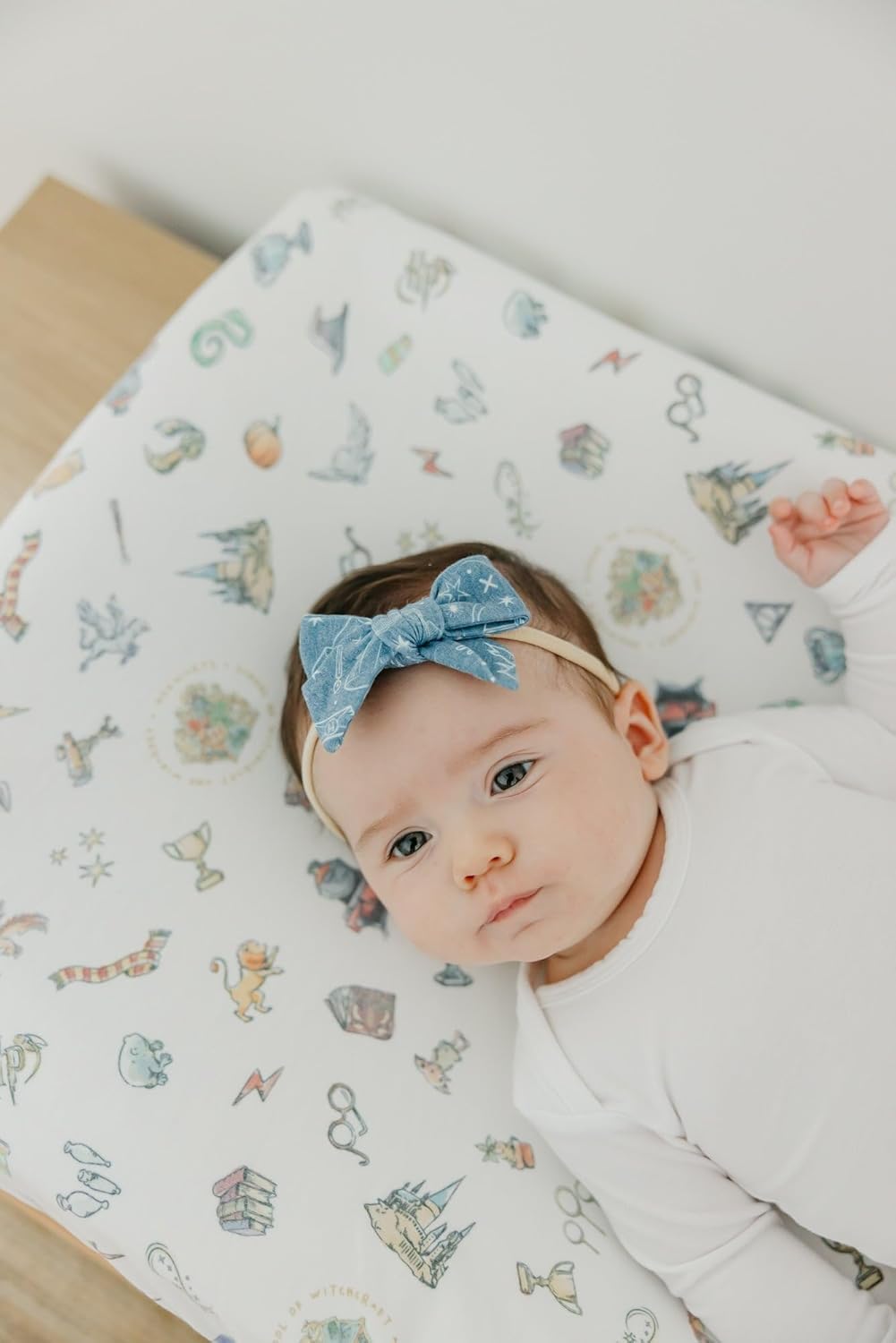 Copper Pearl Premium Knit Changing Pad Cover : Soft, Stylish, and Universal Fit for All Standard Diaper Changing Pads, Trendy Design Changing Pad Covers, Wizarding World™