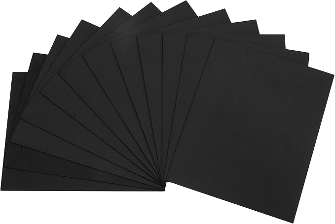 uxcell Black EVA Foam Sheets, 11.8x7.9 in 1.8mm Thick Handicraft Foam Paper