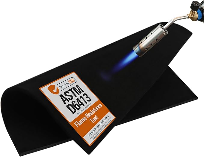 Matace Welding Blanket Fireproof Carbon Felt Soldering Mat & Pad, 5mm Flame
