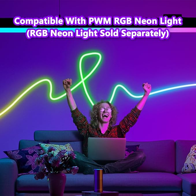 BTF-LIGHTING RF 2.4GHz Wireless Remote RC03RFB & C03RF Tuya Controller Kit 4 Zones Group Control PWM 5050SMD FCOB COB RGB (+ R G B) 4pin LED Strip DC5V DC12V DC24V