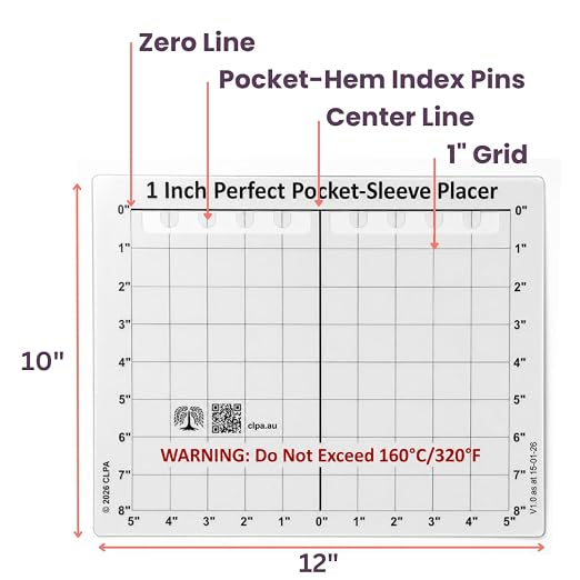 Heat Press Safe Pocket and Sleeve Placement Guide | Australian Designed and