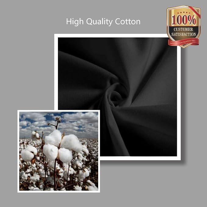 TOPDesign 12-Pack Super Strong Large 12oz Cotton Canvas Tote Bags, Reusable
