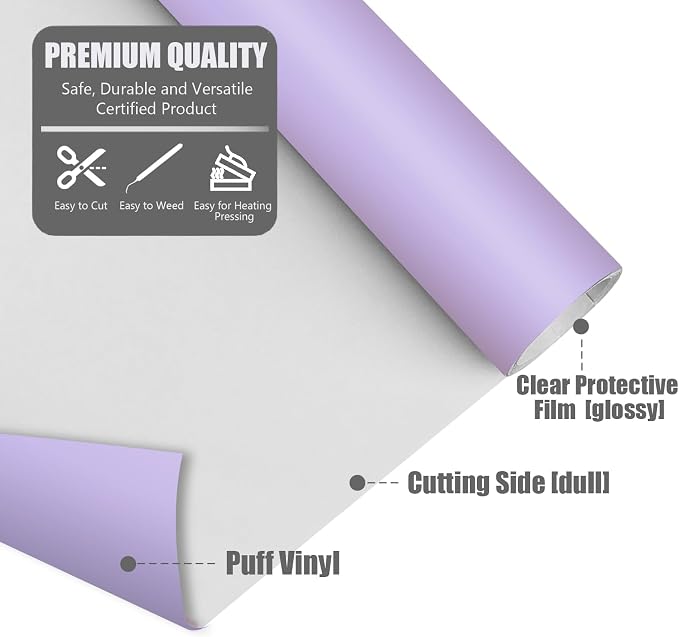 TransWonder Lavender Puff Vinyl Heat Transfer
