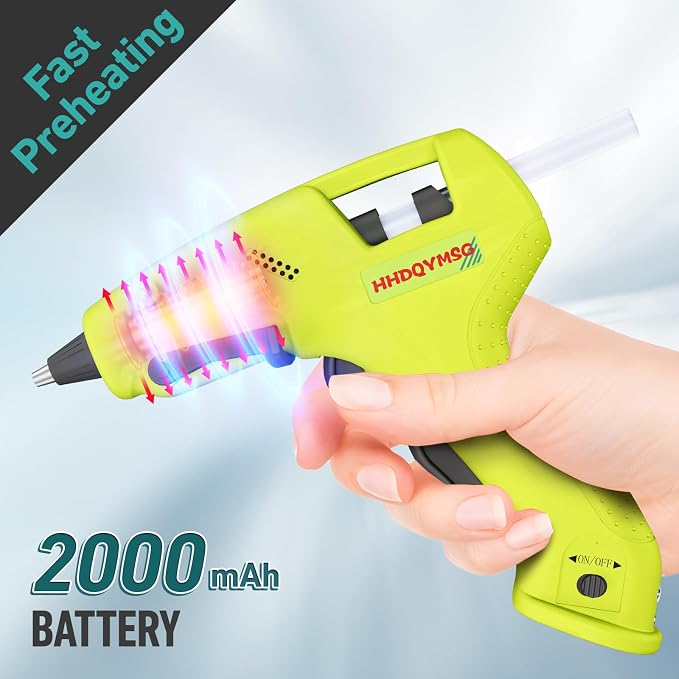 Cordless Hot Glue Gun, 20W Hot Glue Gun